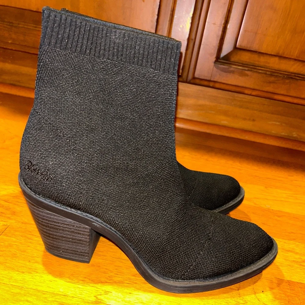 Blowfish Black Sock Slip On Western Style Boots Size 10 NWOT - Picture 1 of 10
